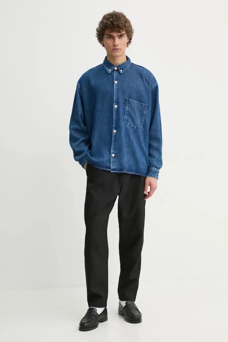 camicia uomo colore blu navy 3621-15162 miniatura 3