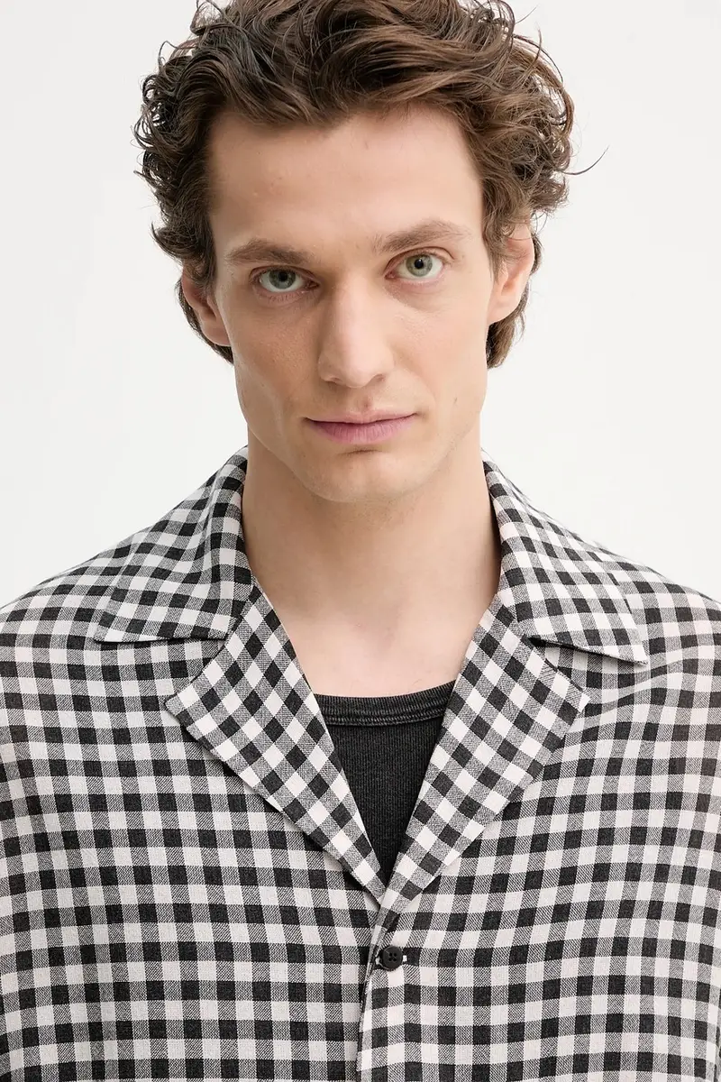 camicia uomo colore nero 3551-14274 miniatura 4