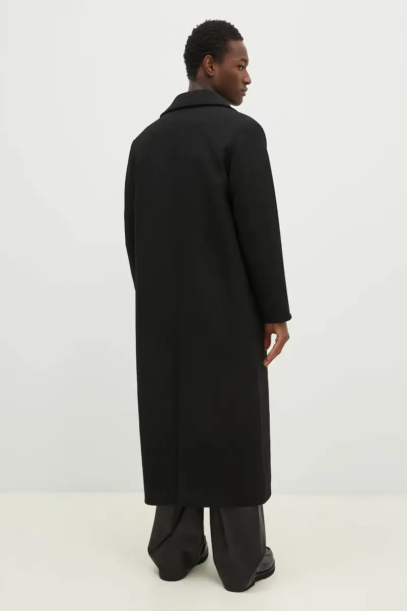 cappotto con aggiunta di lana uomo colore nero 3658-14272 miniatura 2