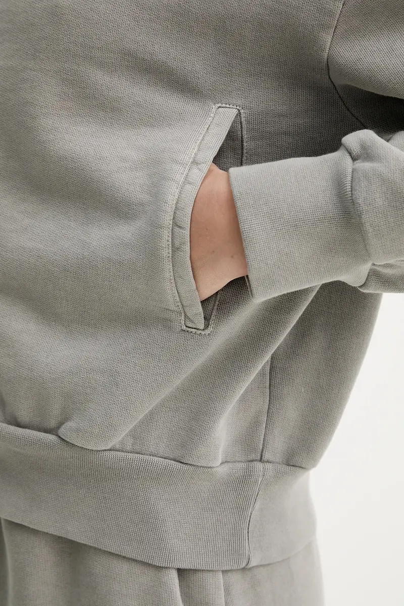 felpa in cotone donna colore grigio 3692-12082 miniatura 5