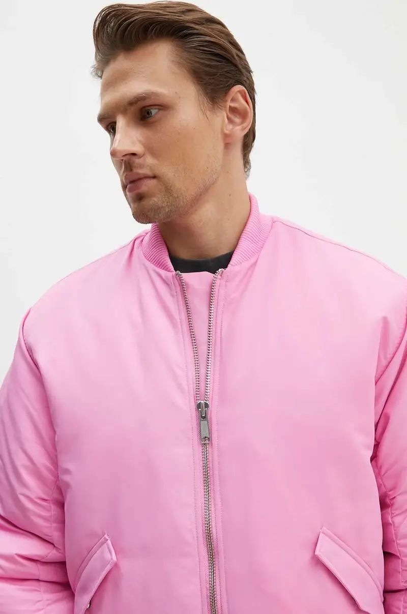 giacca bomber uomo colore rosa 3040-13033 miniatura 5