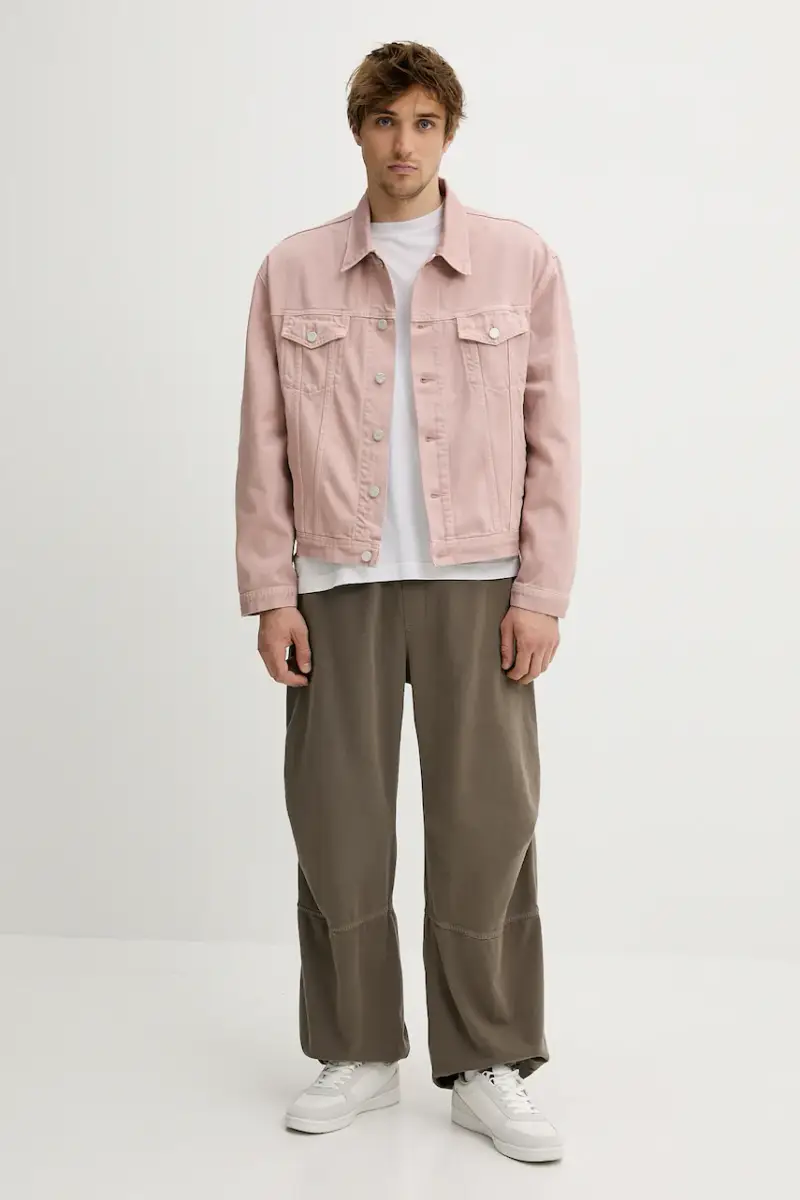 giacca di jeans colore arancione 3567-13055 miniatura 2