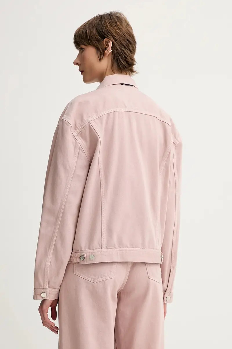 giacca di jeans colore arancione 3567-13055 miniatura 5