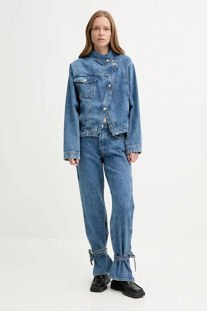 giacca di jeans colore blu 3498-15166 miniatura 2