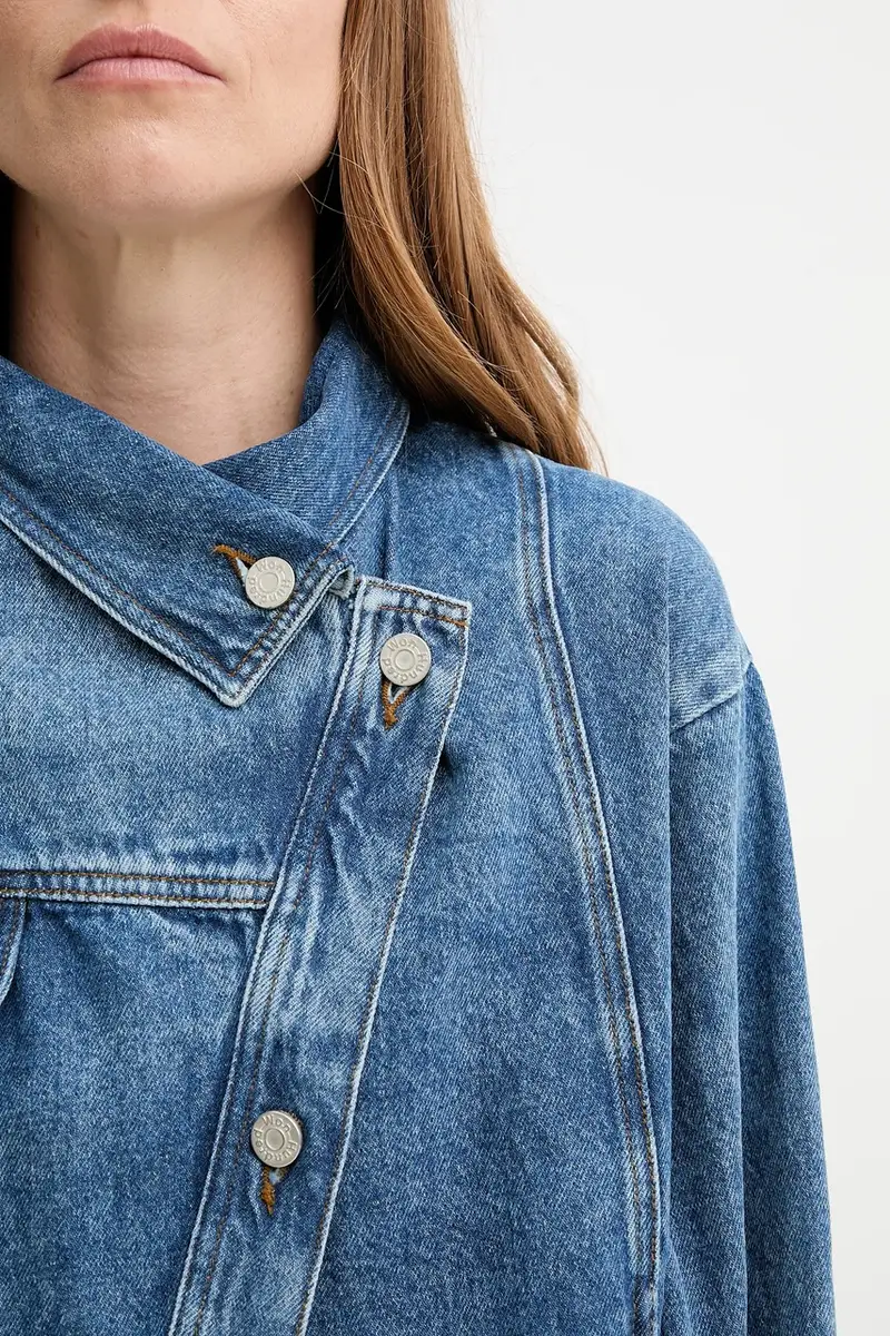 giacca di jeans colore blu 3498-15166 miniatura 5