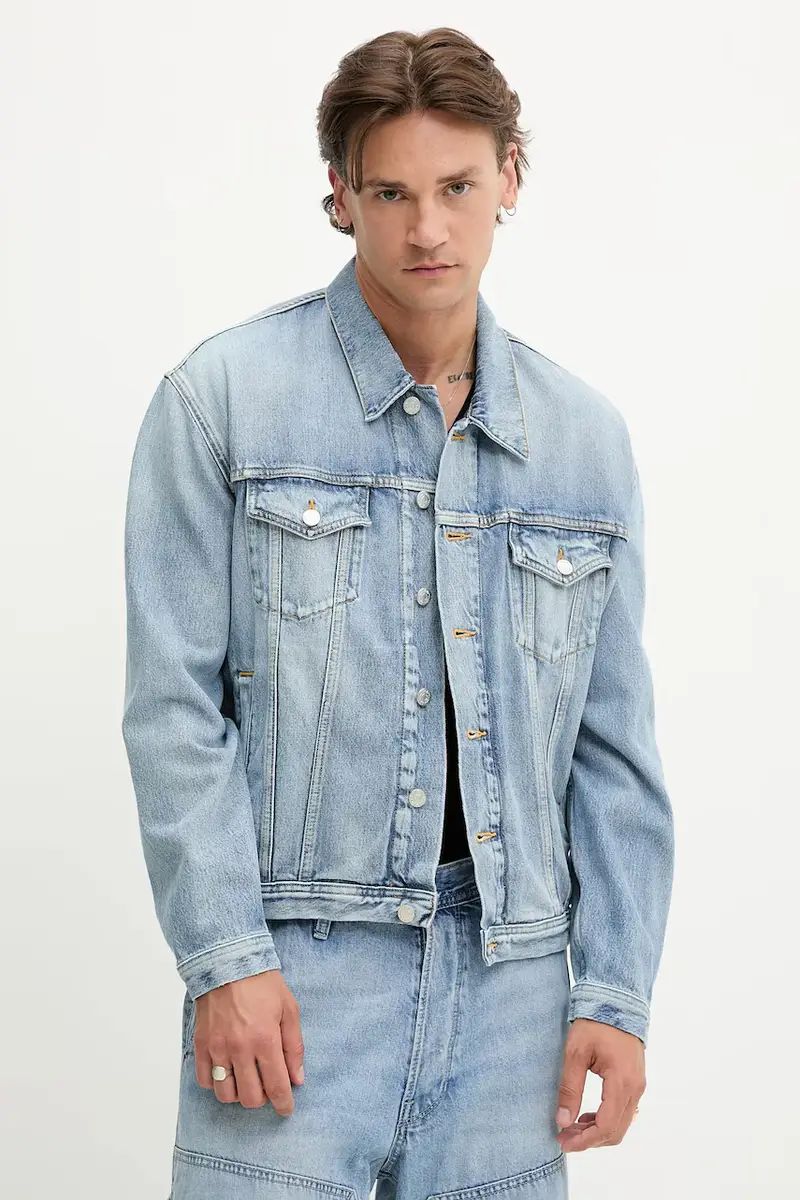 giacca di jeans colore blu 3654-15028