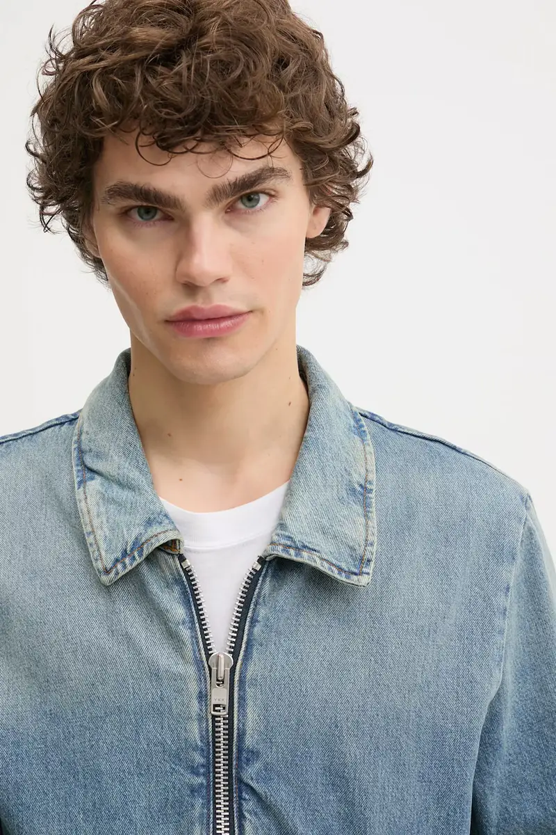 giacca di jeans colore blu 3753-15028 miniatura 4