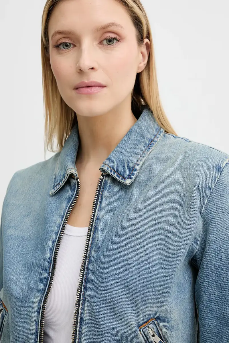 giacca di jeans colore blu 3754-15028 miniatura 4