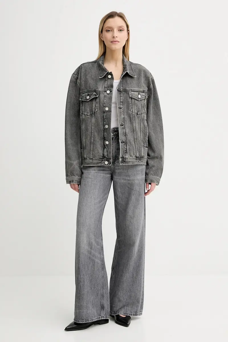 giacca di jeans colore grigio 3860-15098 miniatura 5