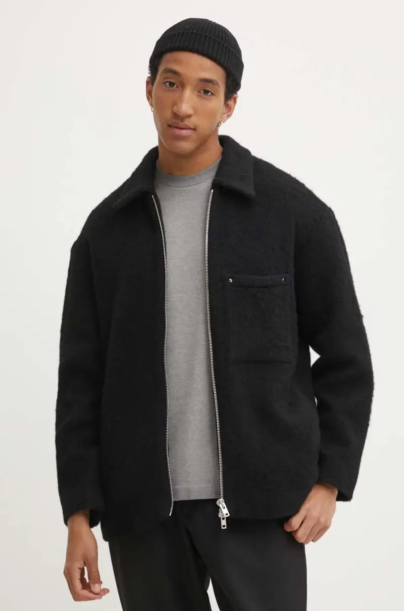 giacca in lana colore nero 3010-14242