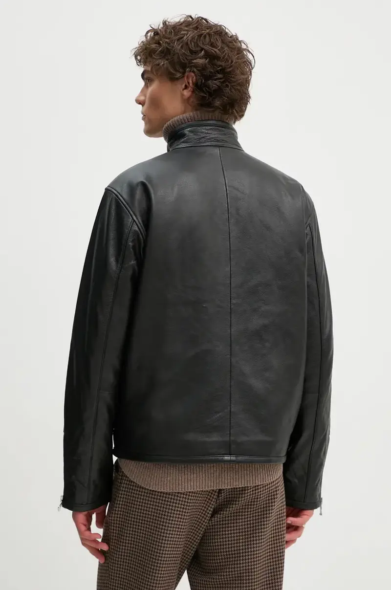 giacca in pelle uomo colore nero 3253-16015 miniatura 3