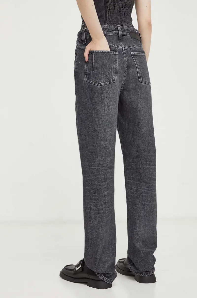 Won Hundred Jeans Donna Grigio 3608980 miniatura 3