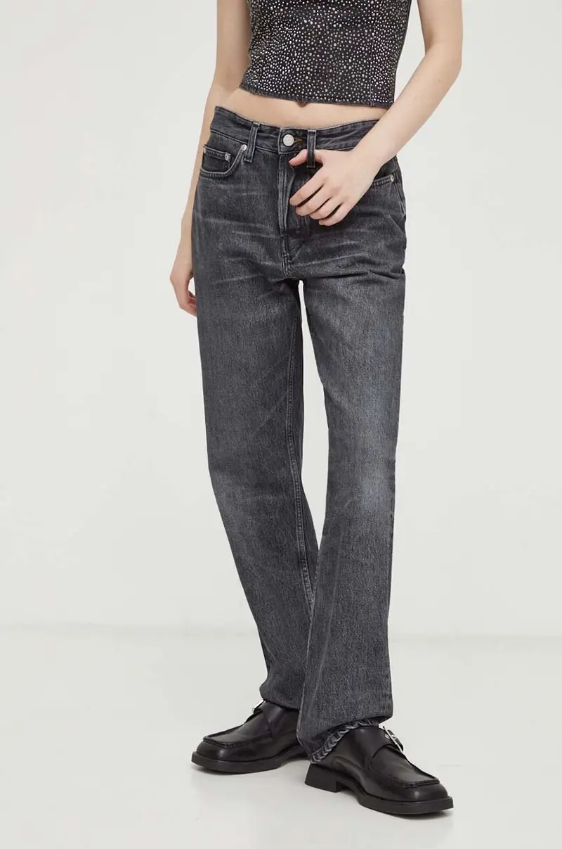 Won Hundred Jeans Donna Grigio 3608980 miniatura 4