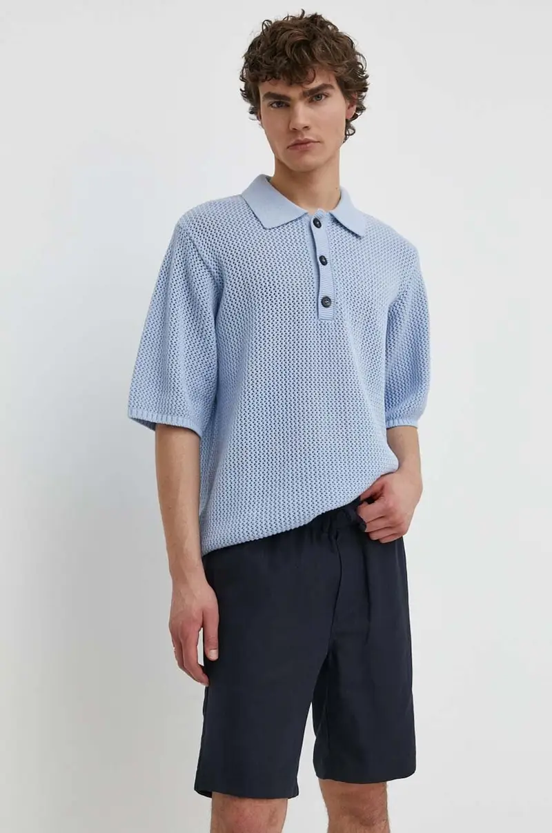 maglione in cotone colore blu 2781-11085