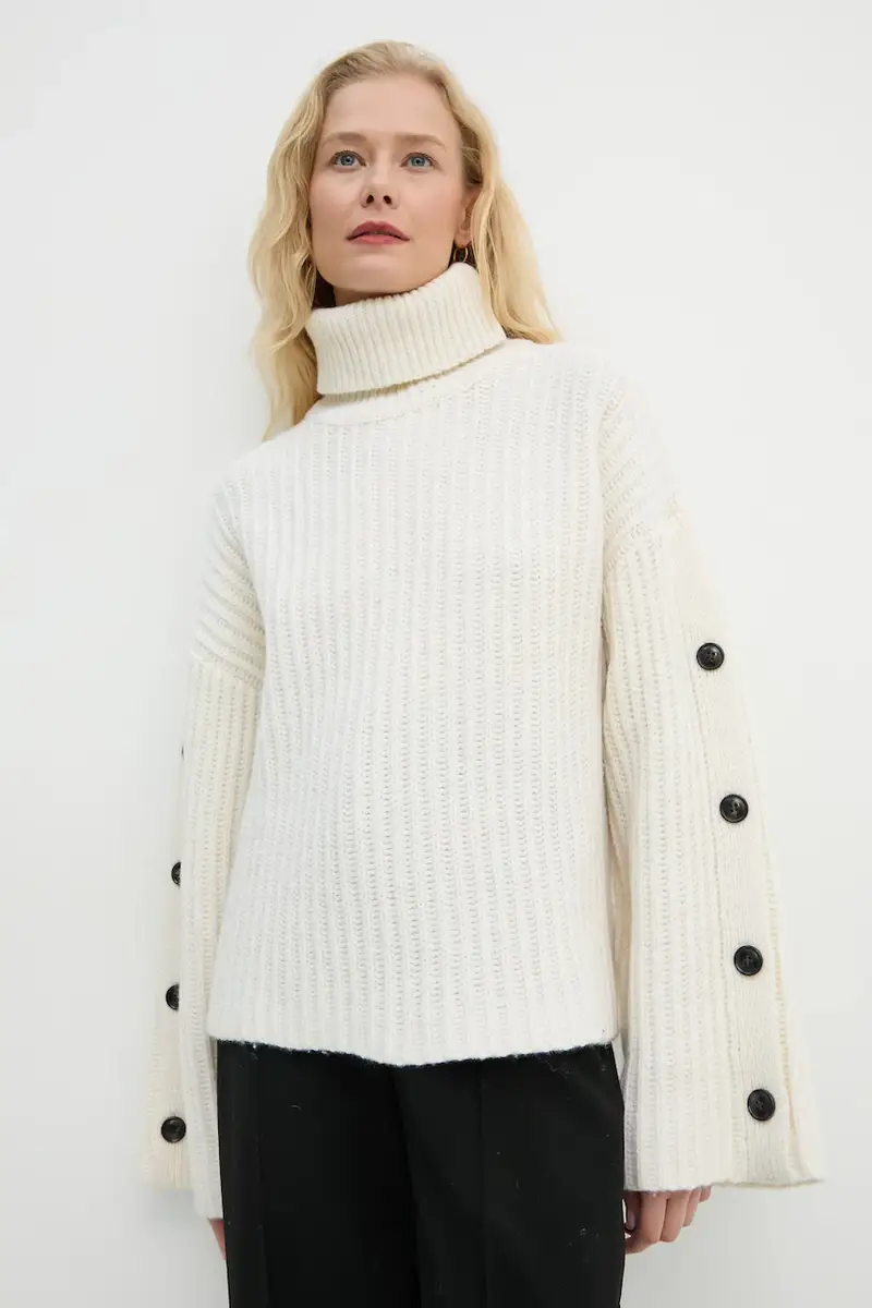 maglione in lana donna colore beige 3425-11098