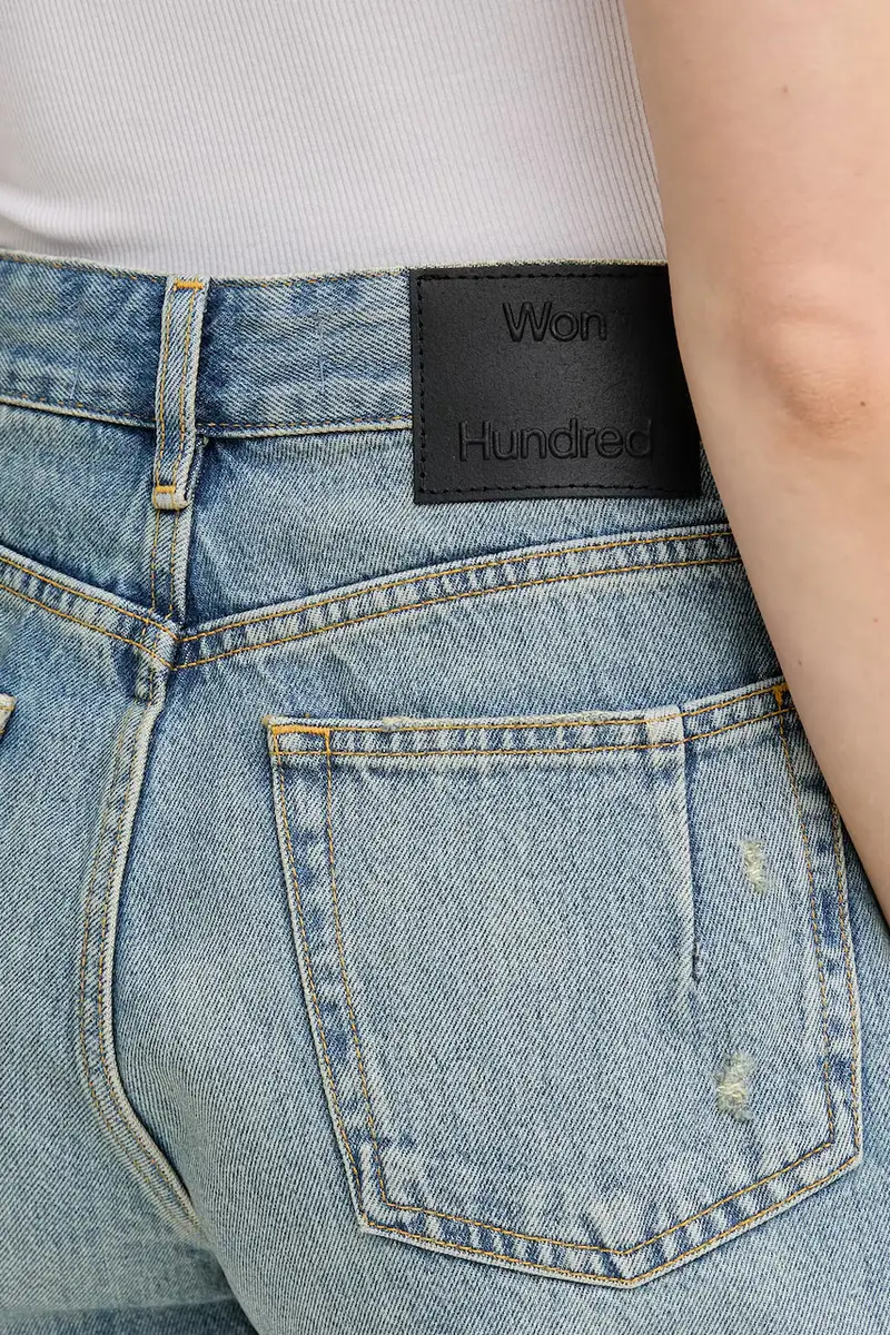 Won Hundred Jeans Donna Blu 3132785 miniatura 4