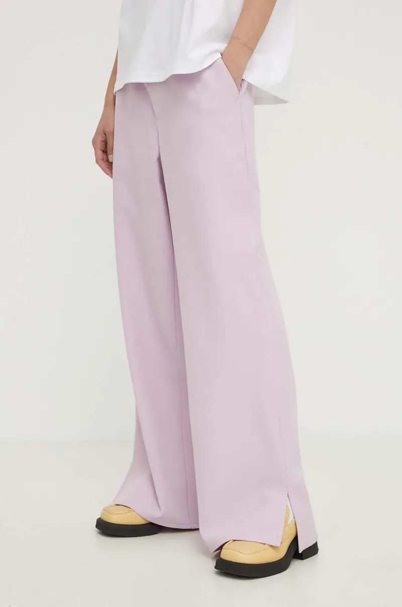 pantaloni donna colore violetto