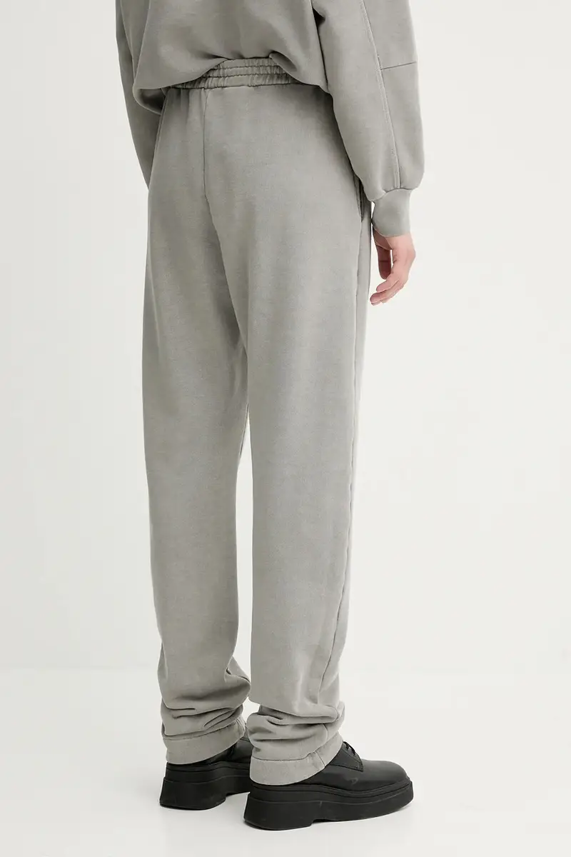 pantaloni tuta di cotone donna colore grigio 3693-12082 miniatura 3