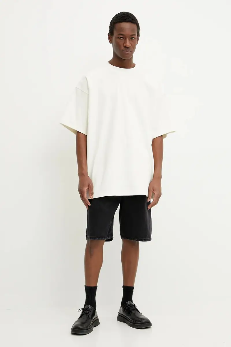 t-shirt in cotone colore beige 3521-12074 miniatura 5