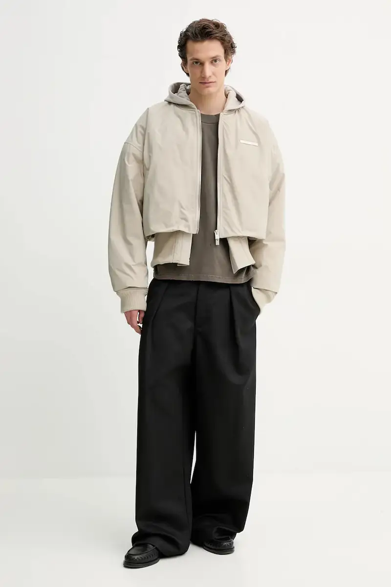 t-shirt in cotone colore marrone 3612-12071 miniatura 2