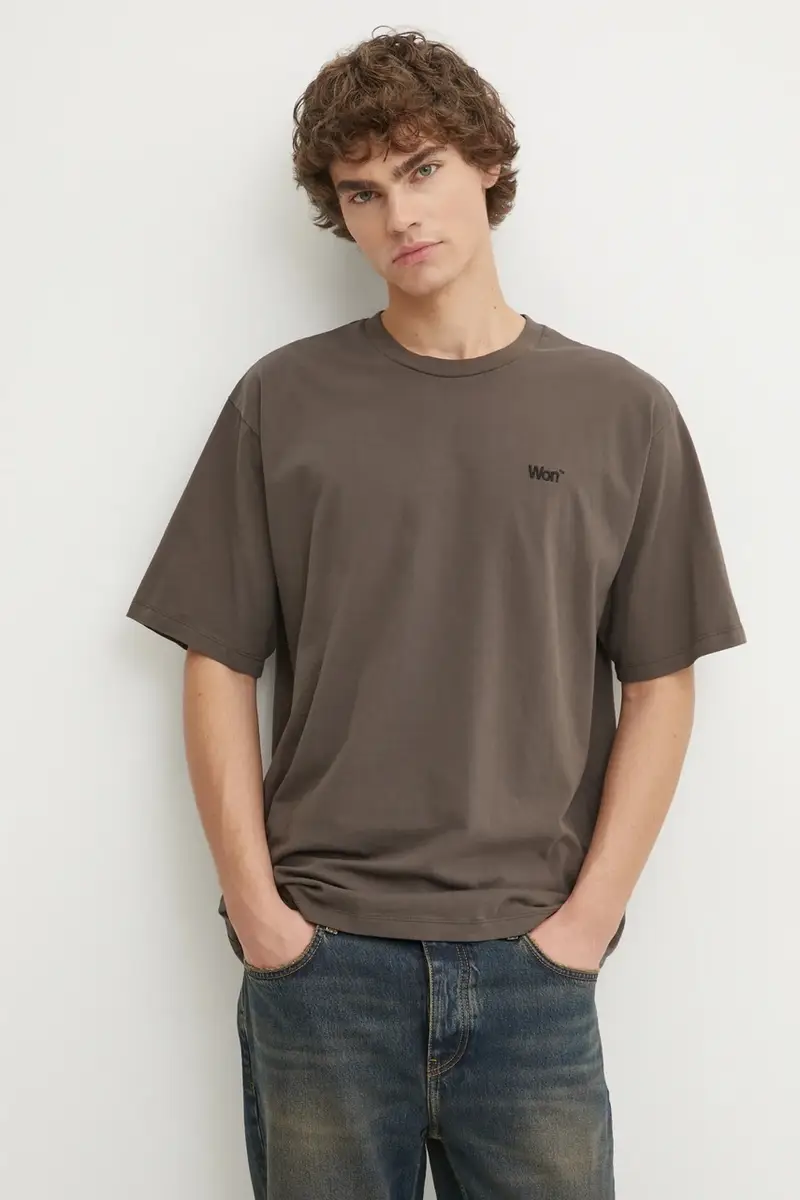 Won Hundred T-shirt Uomo Marrone 3325601 miniatura 4
