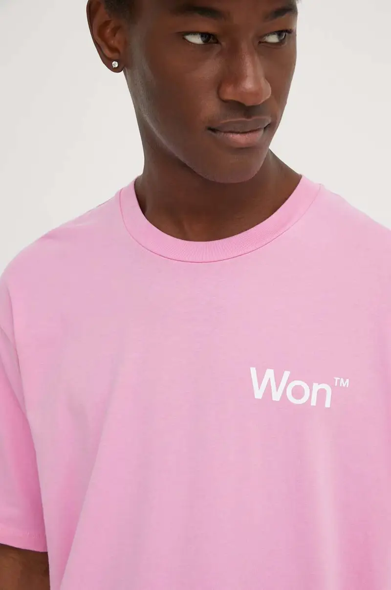 Won Hundred T-shirt Uomo Rosa 3661981 miniatura 5