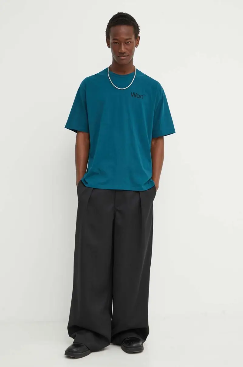 Won Hundred T-shirt Uomo Turchese 3667597 miniatura 2