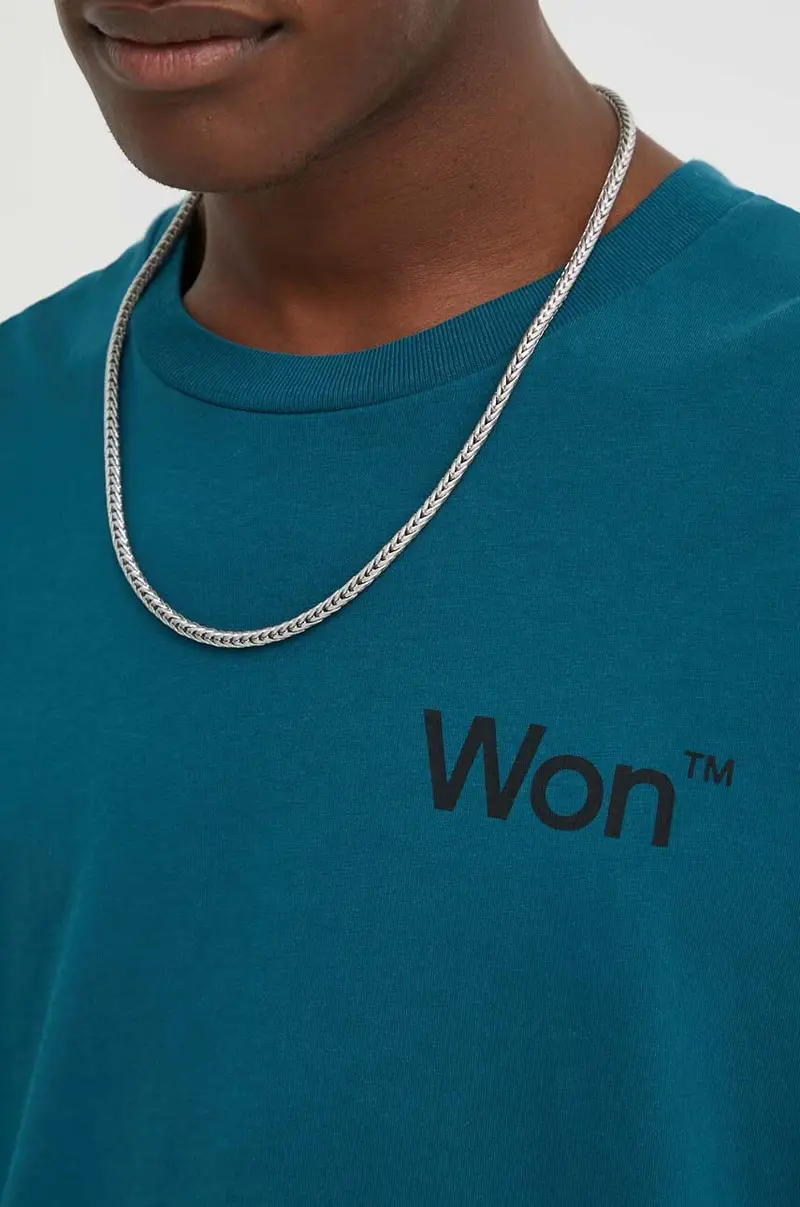 Won Hundred T-shirt Uomo Turchese 3667597 miniatura 5