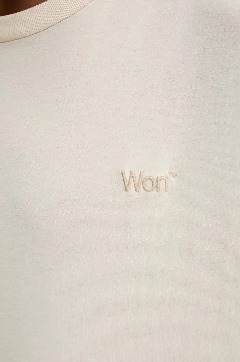 top a maniche lunghe in cotone colore beige 3301-12063 miniatura 5