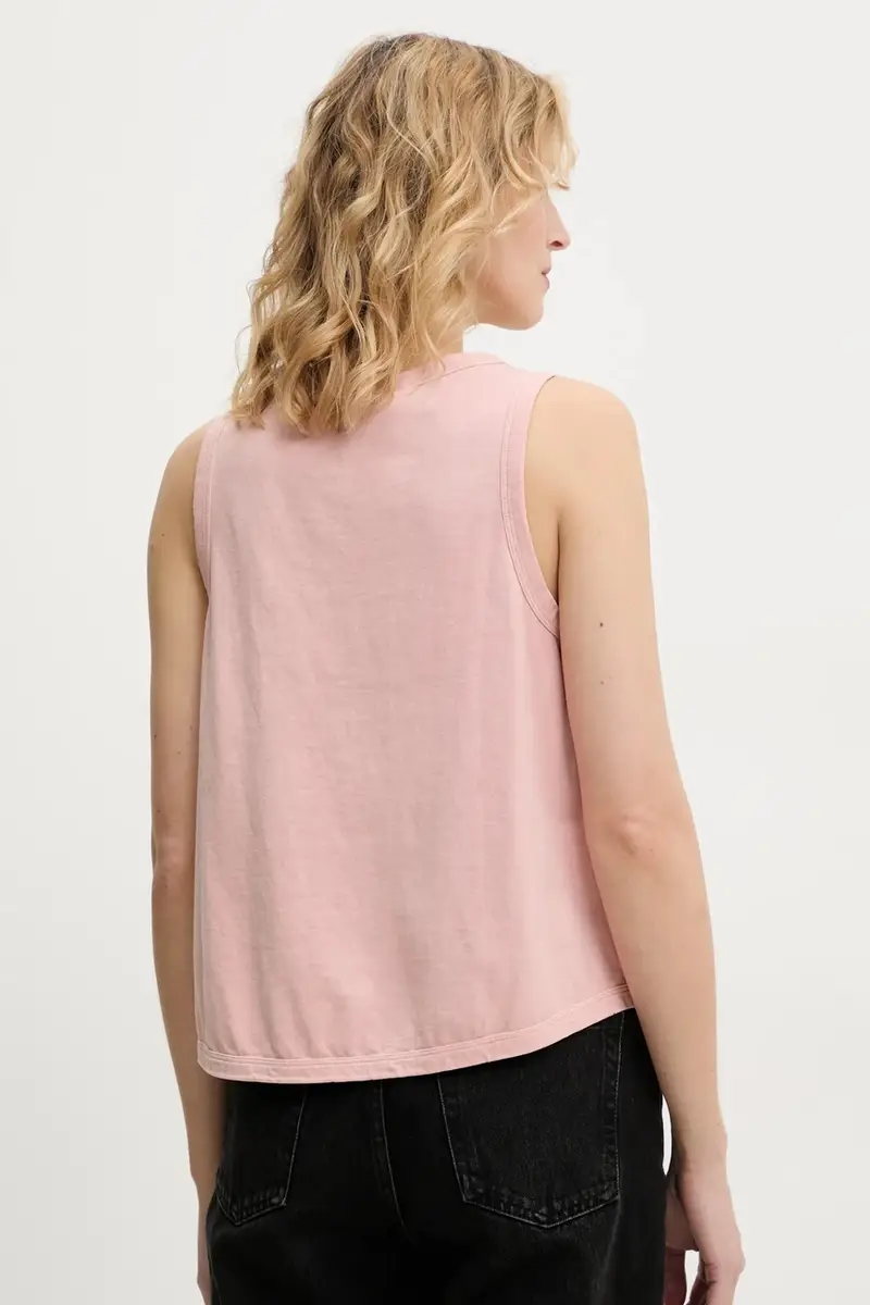 top in cotone colore arancione 3514-12086 miniatura 3