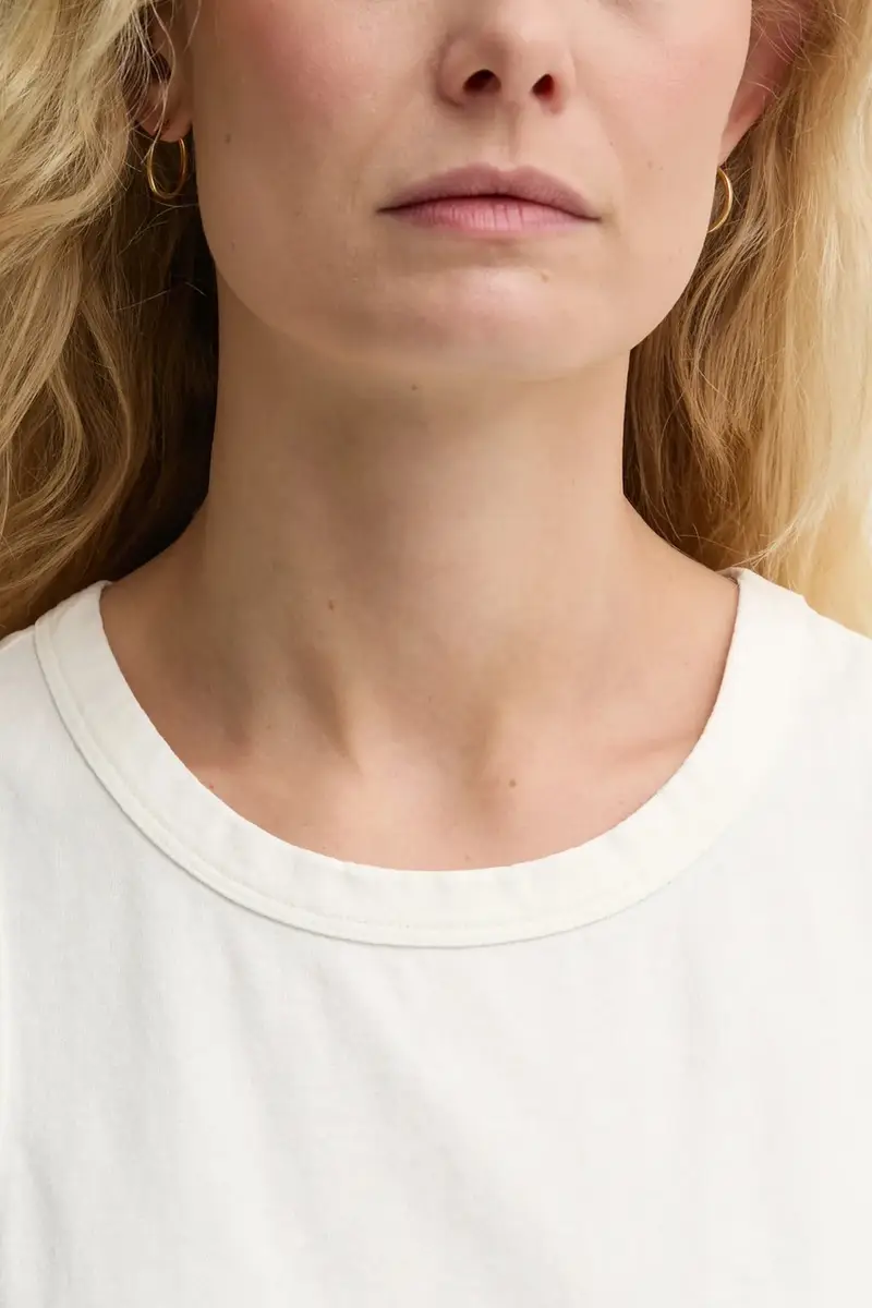 top in cotone colore beige 3428-12086 miniatura 5