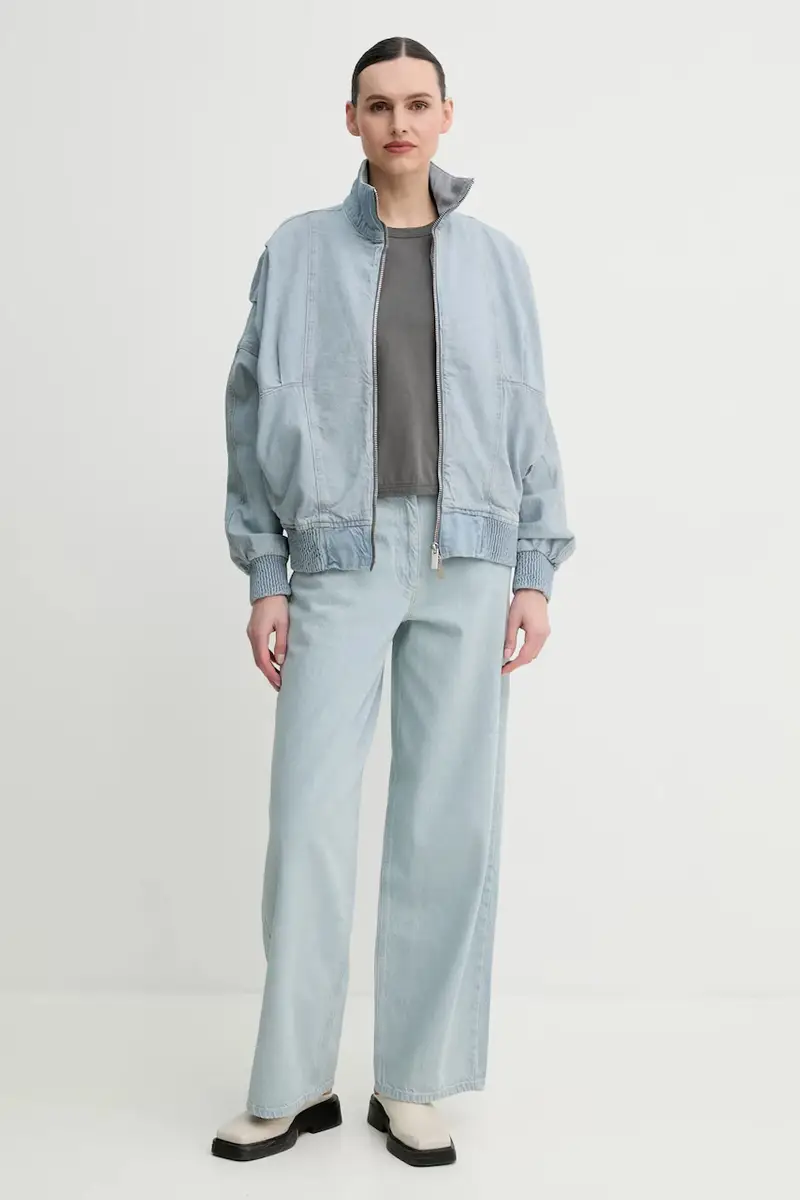 top in cotone colore grigio 3428-12086 miniatura 2