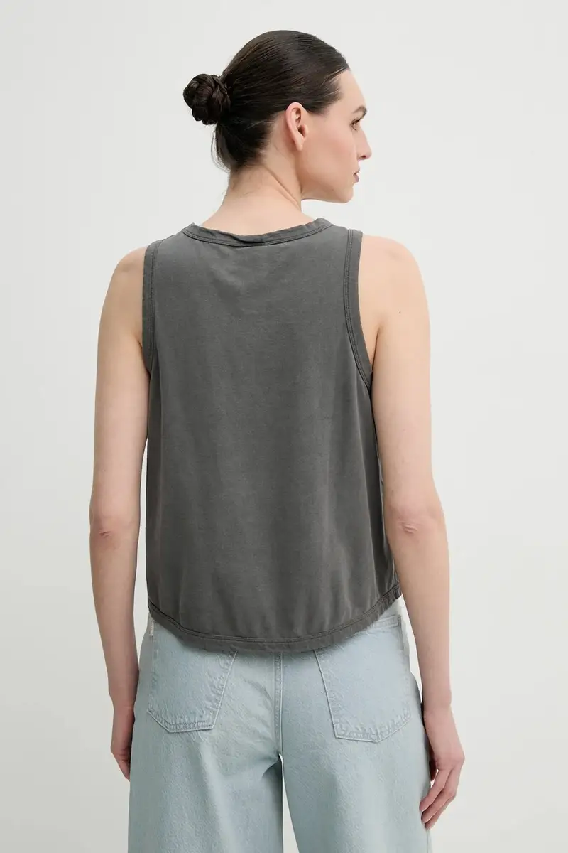 top in cotone colore grigio 3428-12086 miniatura 3