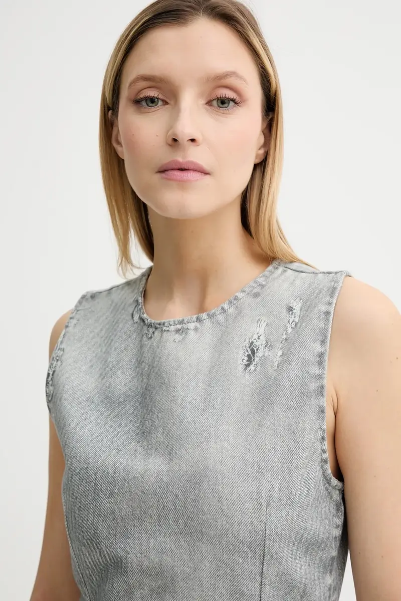 vestito di jeans colore grigio 3679-15049 miniatura 4