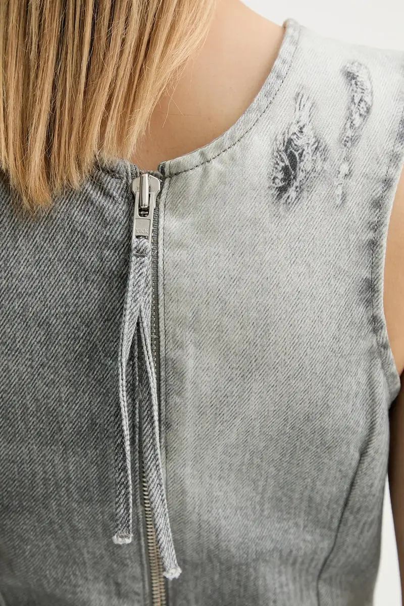 vestito di jeans colore grigio 3679-15049 miniatura 5