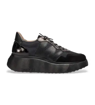 per donna A-3631 Sneakers nere Roma 31 (38), Nero, 1 a 3 cm, Stringhe, Casual Marrone