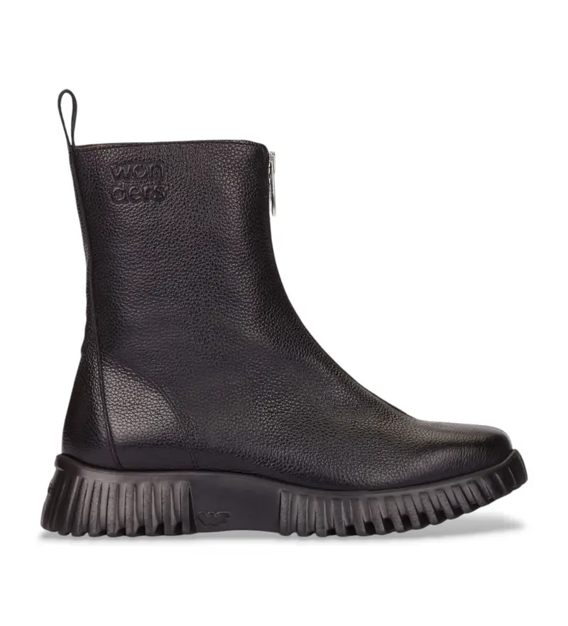 per donna. A-4403 Stivali neri Flexfly 03 (36), Nero, Basso, Cerniera, Casual Pelle