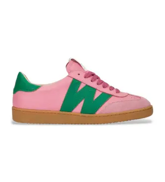per donna AP-2001 Sneakers in pelle rosa Nubia 01 (37), Basso, Stringhe, Casual