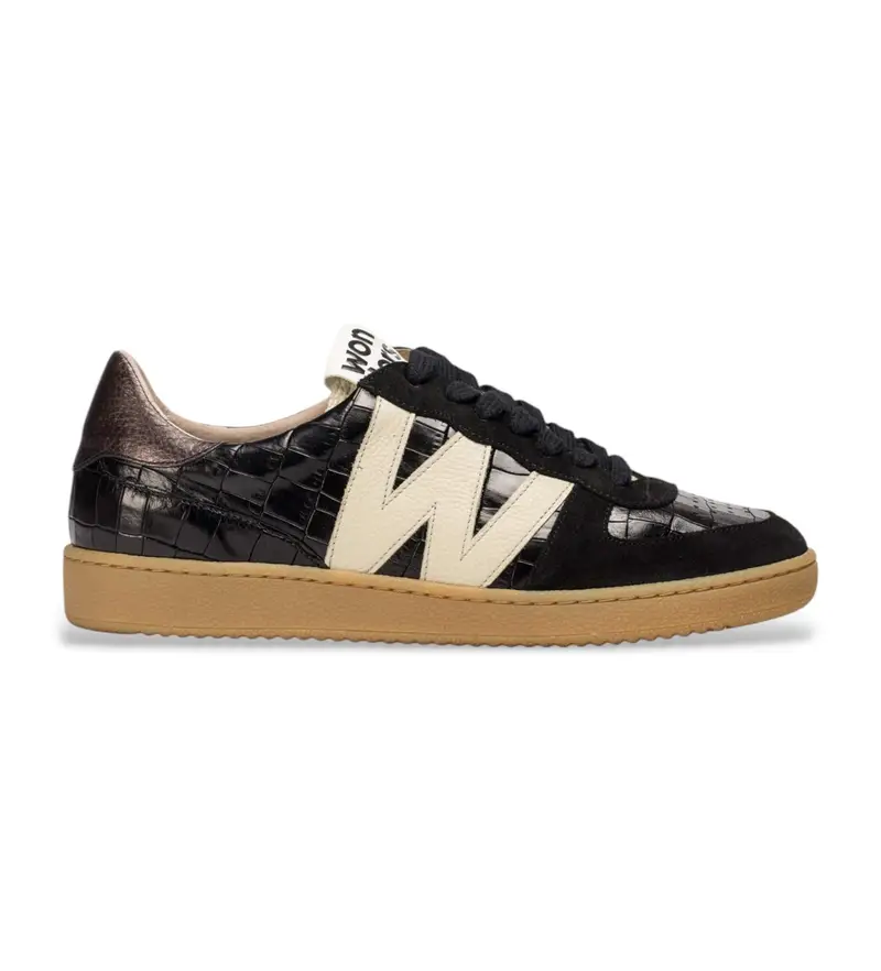 per donna. AP-2002 Sneakers nere Nubia 02 (36), Nero, Basso, Stringhe, Casual