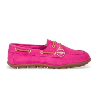 per donna AP-2104 Scarpe da barca rosa NYSA (36), Pelle, Basso, Stringhe, Casual