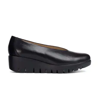 per donna C-33100 Mocassini in pelle Fly nera (36), Nero, 3 a 5cm, Nessuno, Casual