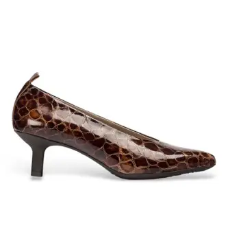 per donna G-7102 Scarpe Flex Fit in pelle marrone (38), 1 a 3 cm, Nessuno, Casual