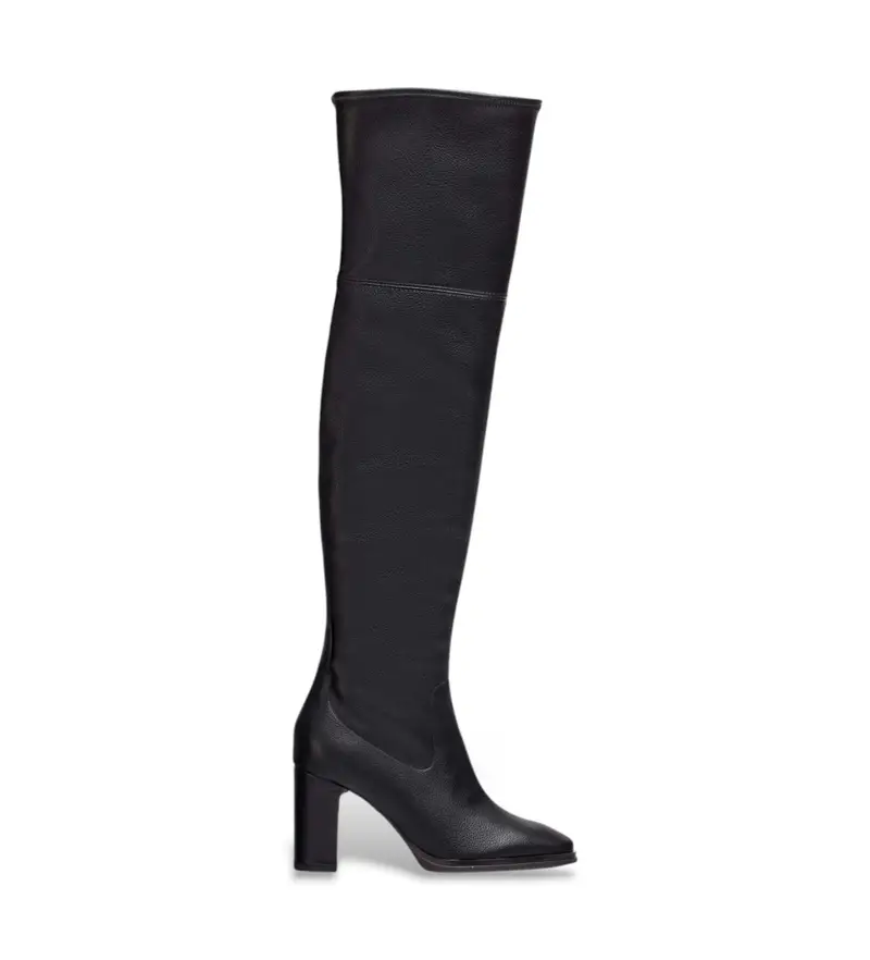 per donna. M-5146 Stivali Isabella in pelle nera (36), Nero, 5 a 8cm, Nessuno