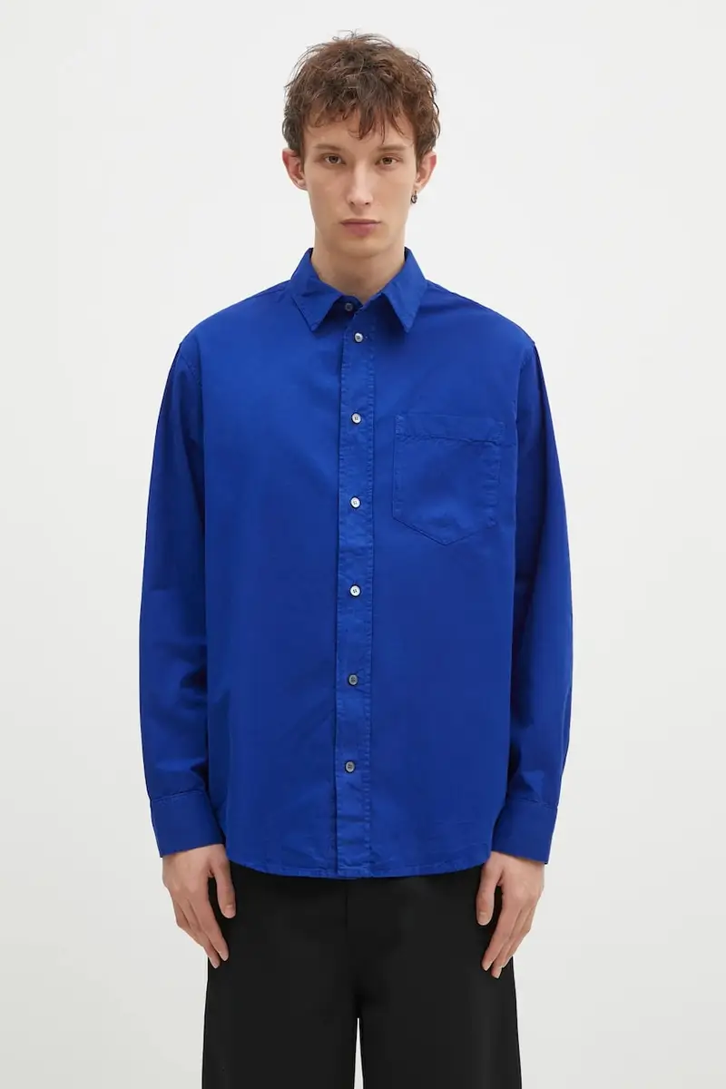 camicia in cotone Nico Shirt uomo colore blu 12435300.1189