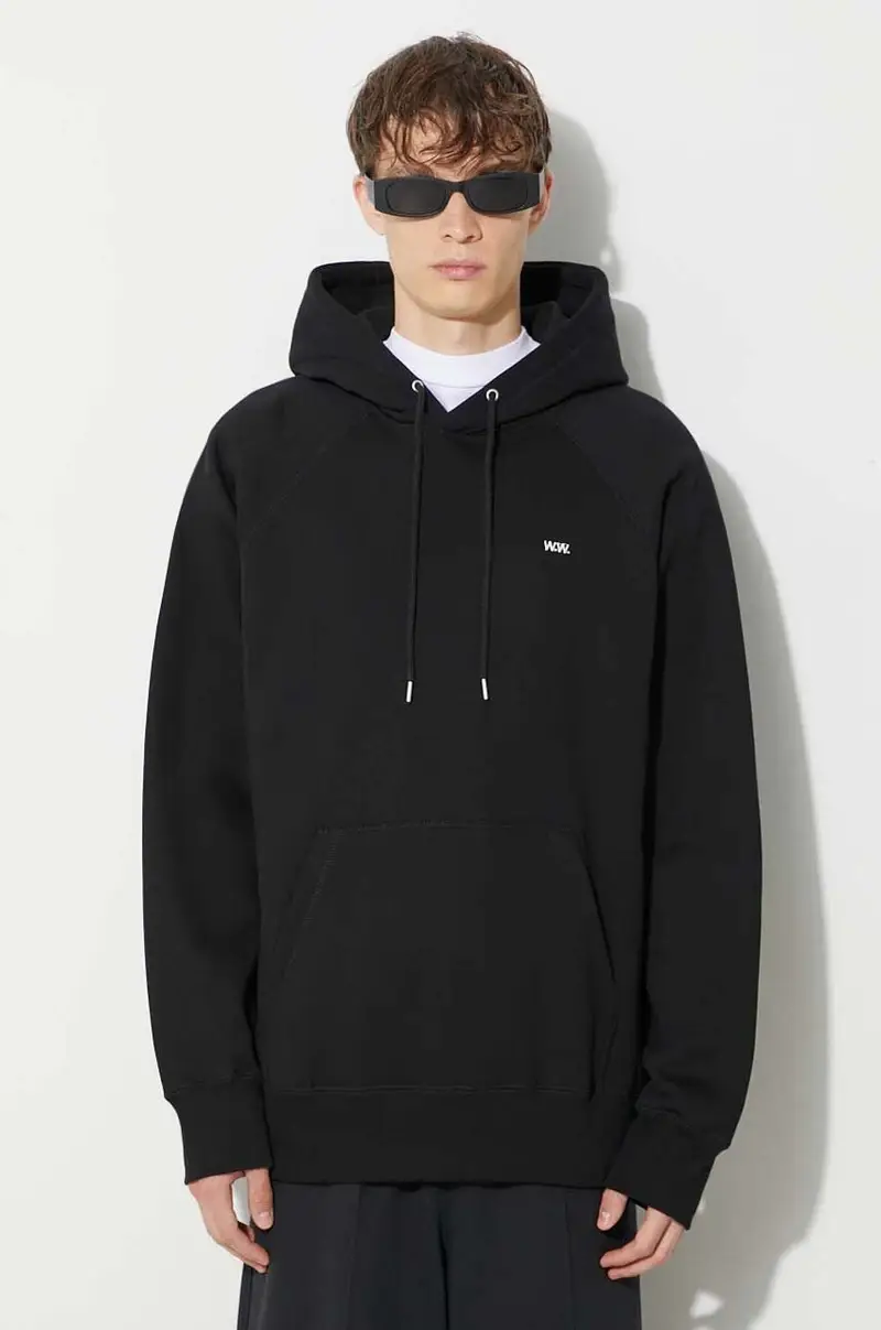 felpa in cotone Essential fred classic hoodie uomo 20005602.2493 Nero