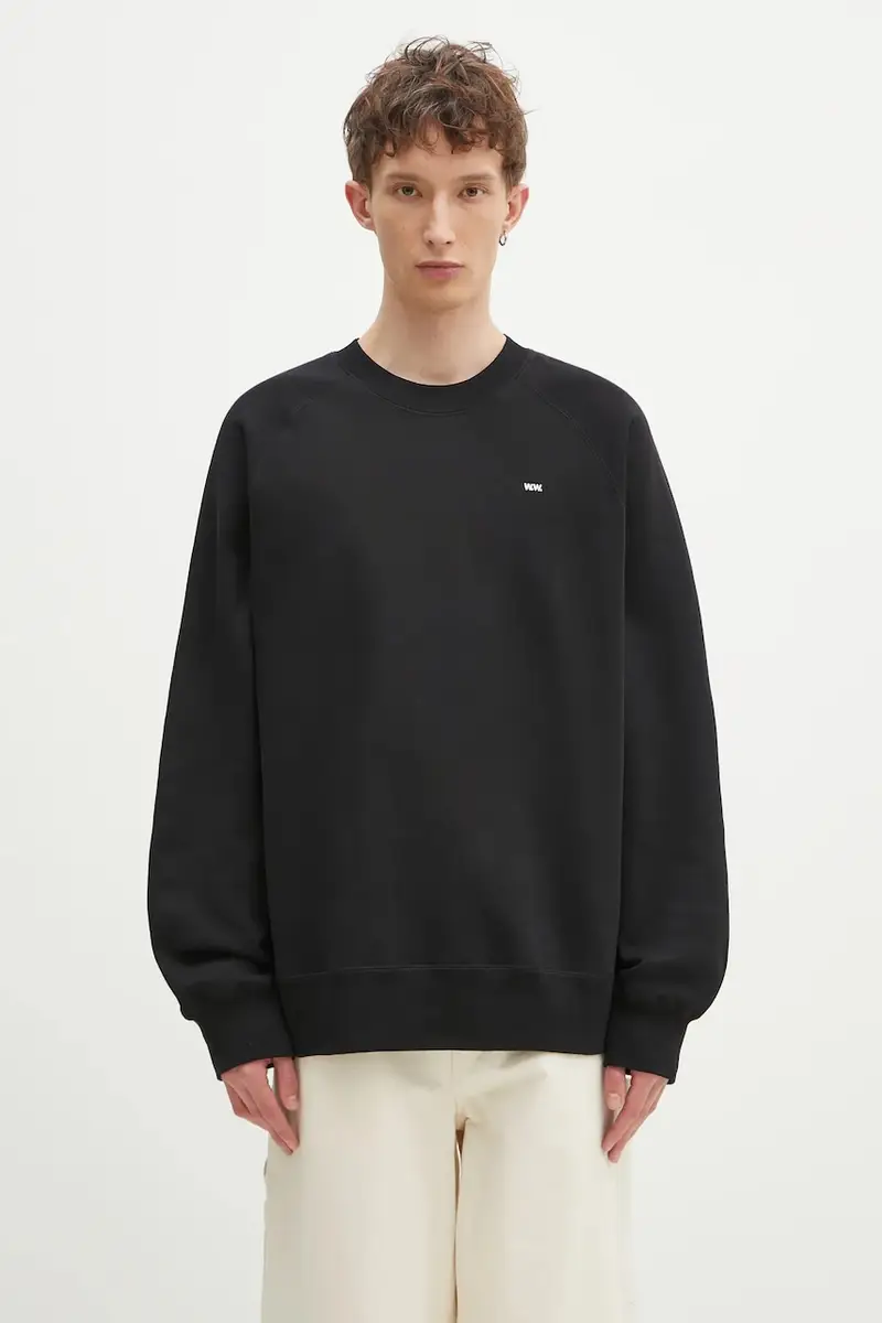 felpa in cotone Hester sweatshirt uomo colore nero 30250244