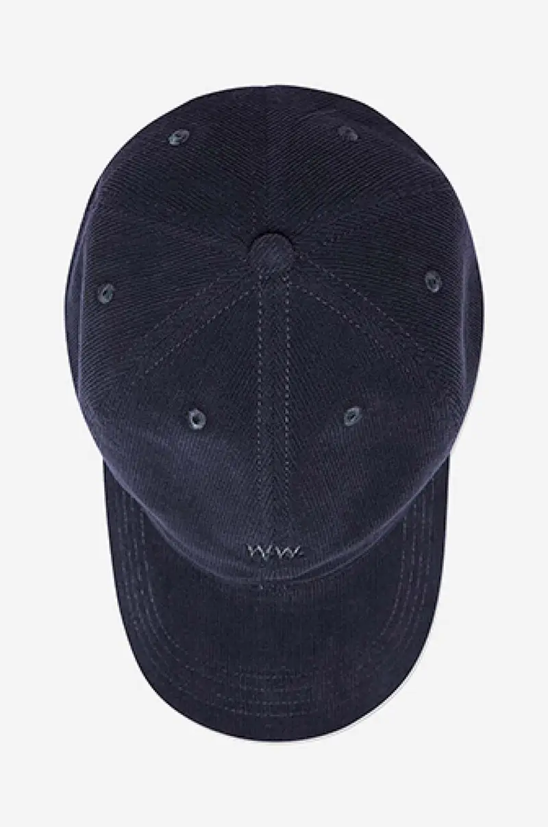 Low profile corduroy cap 12130810.9016 Blu navy miniatura 3