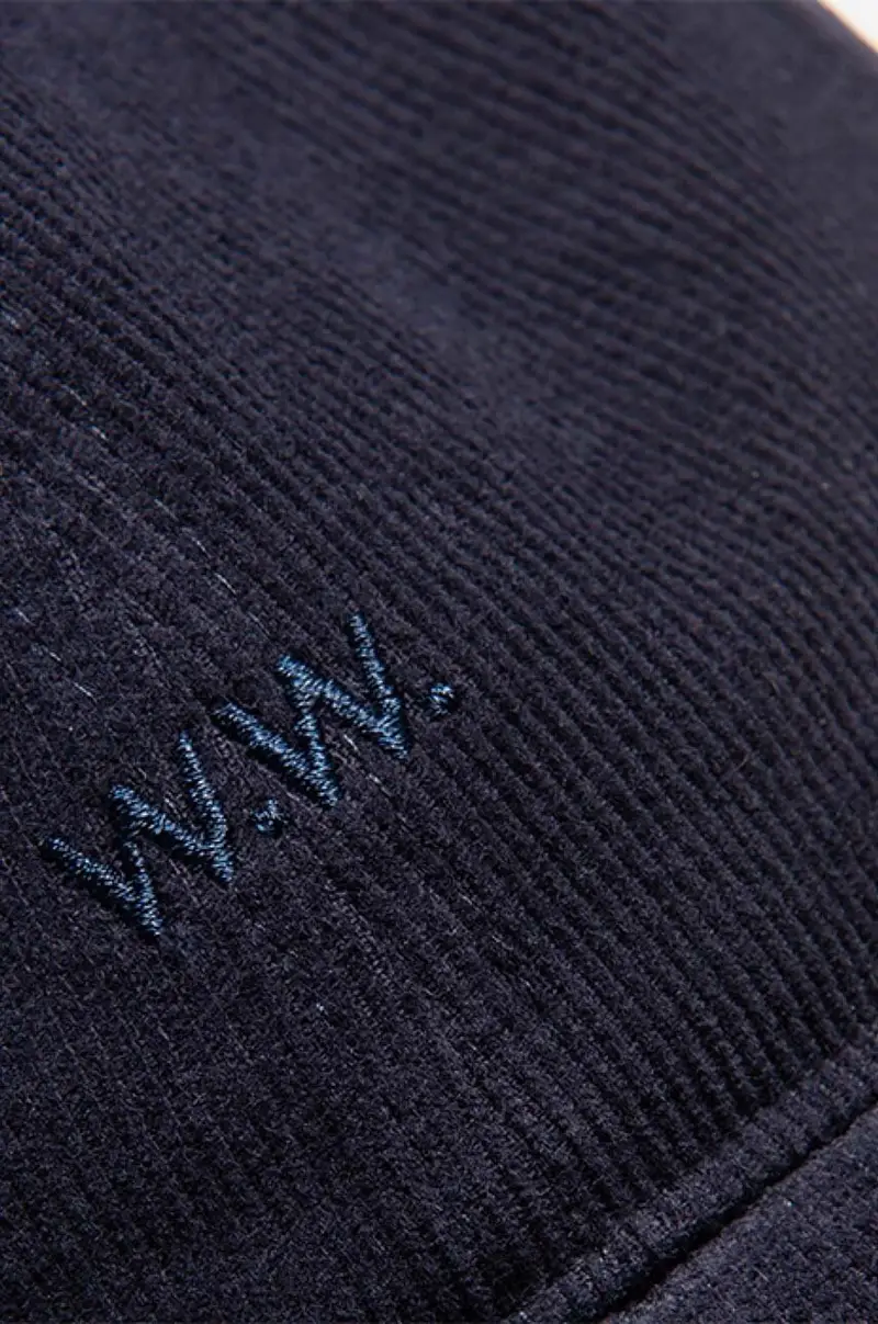 Low profile corduroy cap 12130810.9016 Blu navy miniatura 4