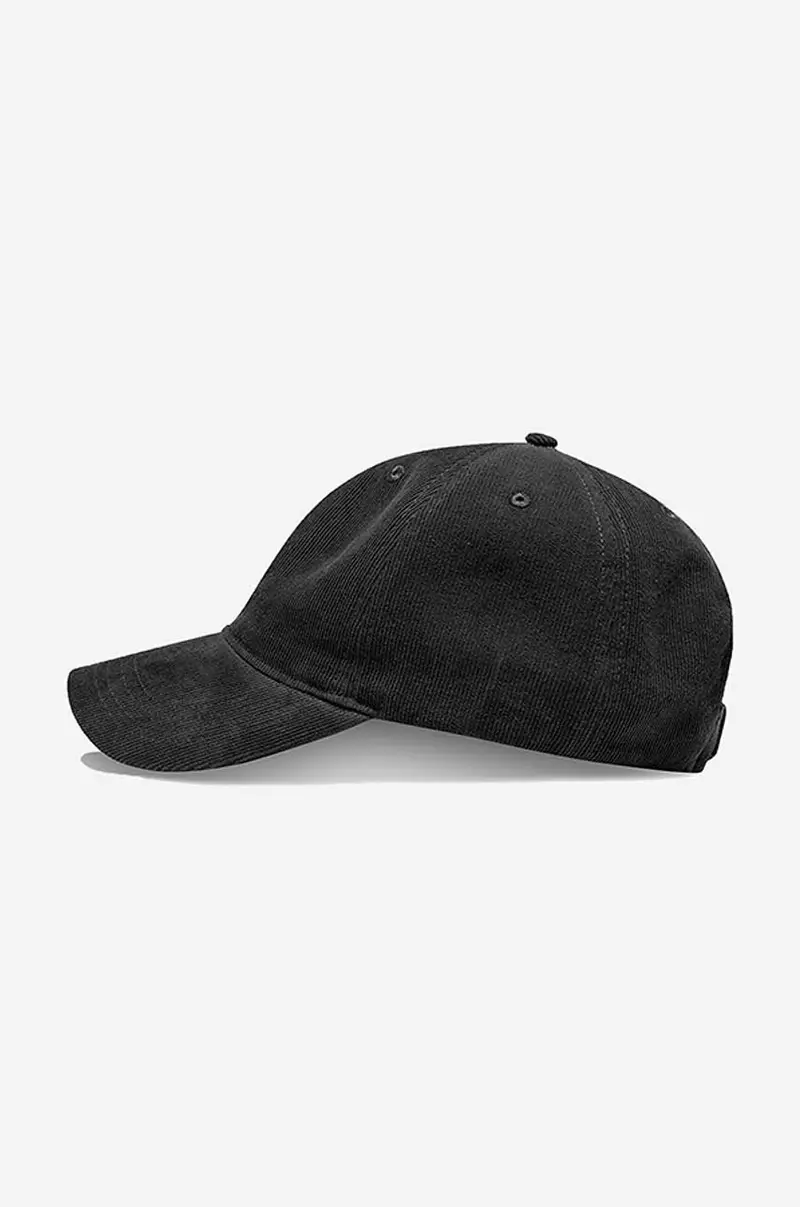 Low profile corduroy cap 12130810.9016 Nero miniatura 2