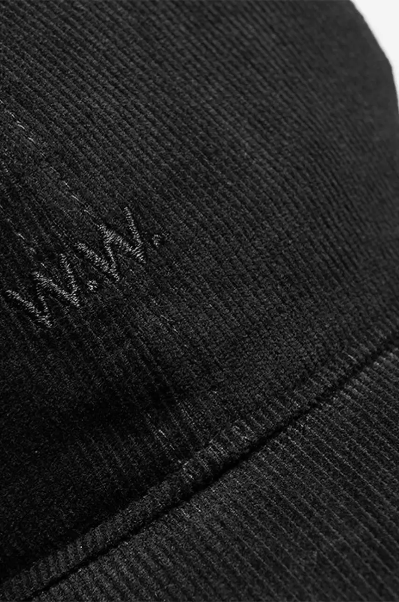 Low profile corduroy cap 12130810.9016 Nero miniatura 4